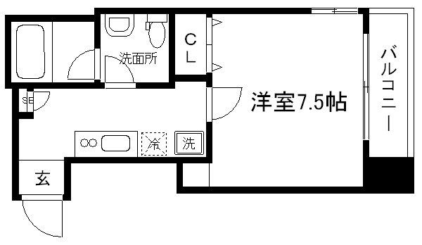プレサンスＮＥＯ京都烏丸 間取り