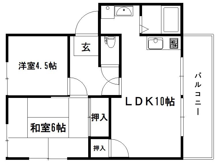 ガーデンハウス南禅寺　B棟 間取り
