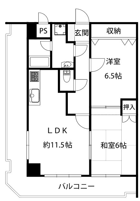 K's Villa堀川 間取り