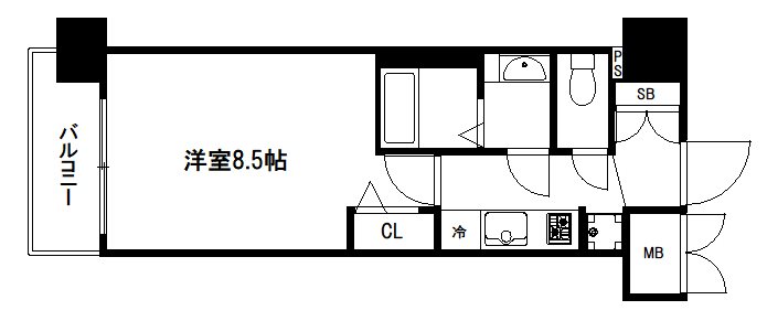 プレサンスTHE　KYOTO流雅 間取り