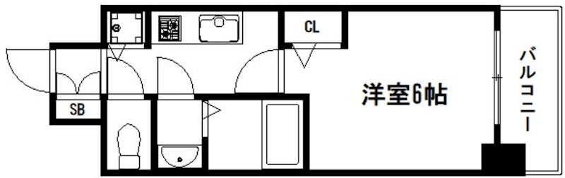 プレサンス京都烏丸爛都 間取り