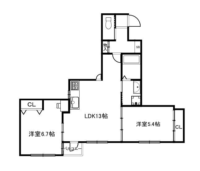 アドバンスコート四条堀川 間取り