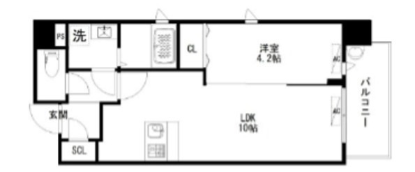 仮）四条富小路マンション 間取り