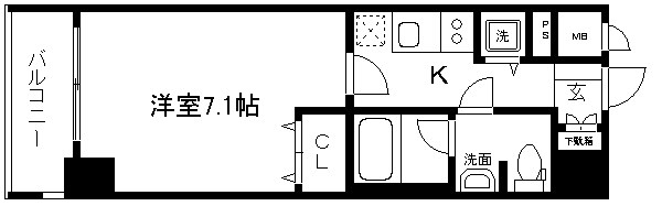 アスヴェル京都河原町二条 間取り