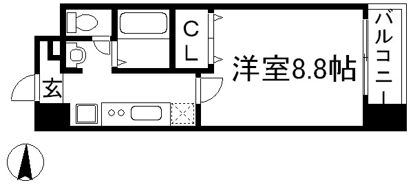 ハウスセゾン四条通 間取り