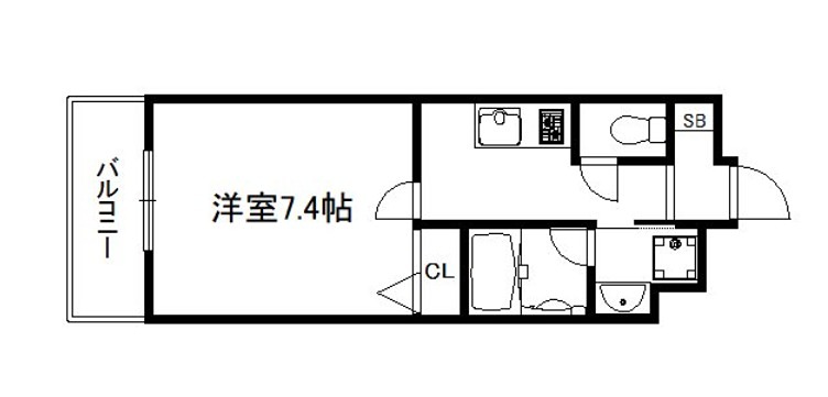 ベラジオ雅び京都円町Ⅱ 間取り
