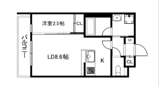 エストゥルース京都Ⅱ 間取り