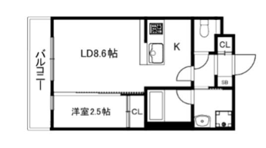 エストゥルース京都Ⅱ 間取り