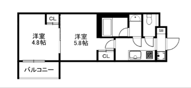 エストゥルース京都Ⅱ 間取り