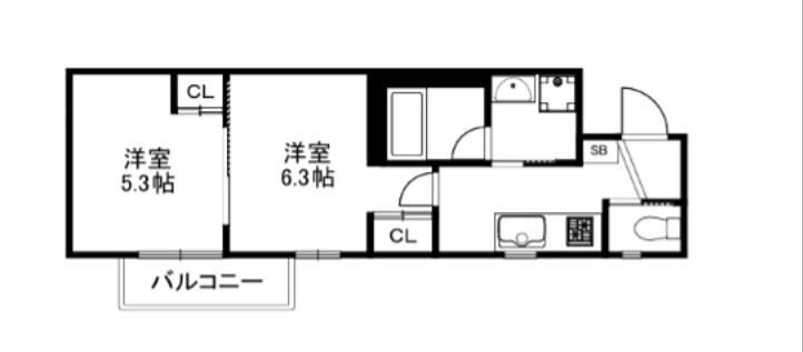 エストゥルース京都Ⅱ 間取り