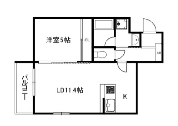 エストゥルース京都Ⅱ 間取り