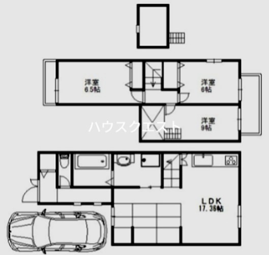 舞台町貸家 間取り