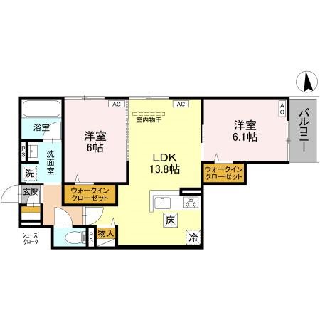 ハイダウェイ両替町 間取り