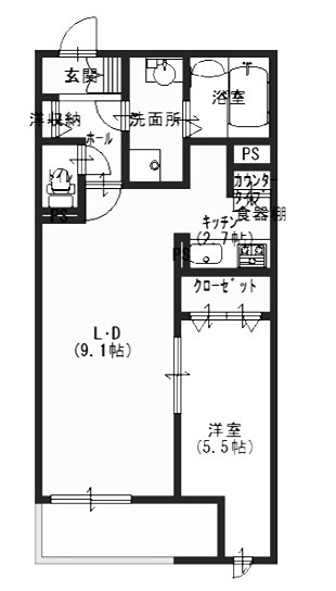 ラシーネ伏見弐番館 間取り
