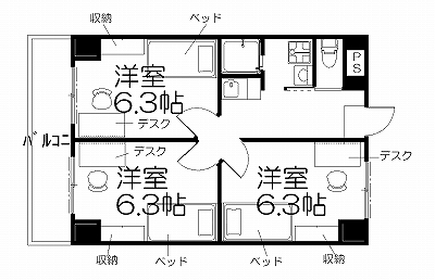 リバーロードタカノ 間取り