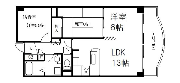 エースライフ洛北 間取り
