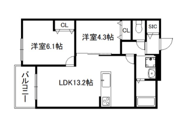 Plume葛野三条 間取り
