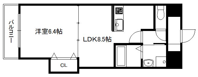 Luxe中書島 間取り