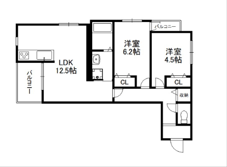 Plume葛野三条 間取り