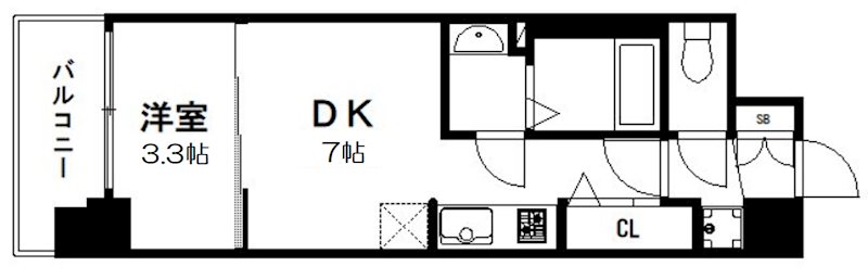 プレサンス　ＴＨＥ　ＫＹＯＴＯ　東福寺　ＷＥＳＴ 間取り