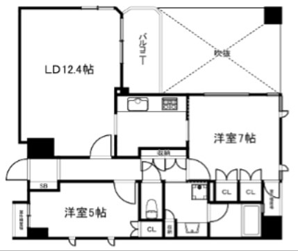 サンマンションドゥーシェ室町冷泉町 間取り