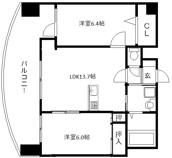 ルイシャトレ河原町丸太町 間取り