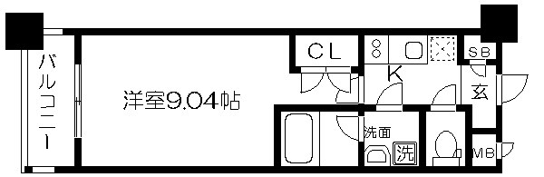 HF烏丸鞍馬口レジデンス 間取り