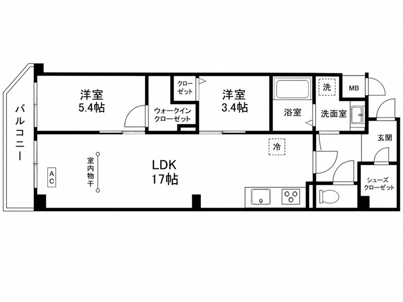 (仮称)D-ROOM上京区小山町 間取り