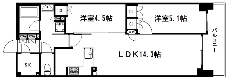 ジオ京都二条 間取り