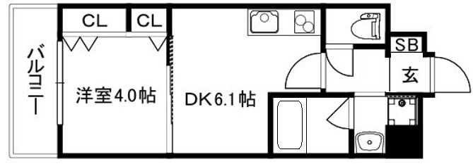 ベラジオ雅び烏丸十条Ⅱ 間取り