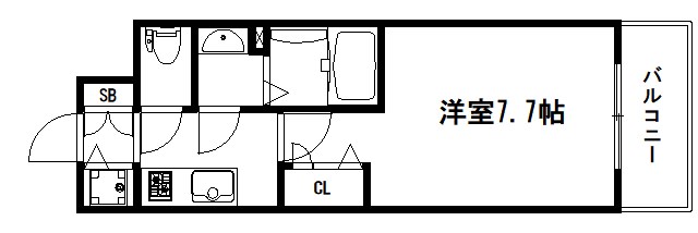 エスリード京都梅小路アヴェニテ 間取り