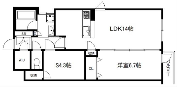 カーサ壬生寺道 間取り