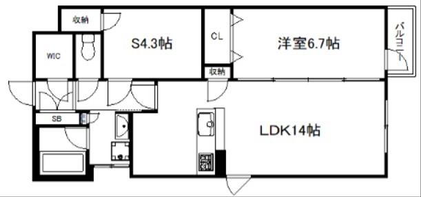 カーサ壬生寺道 間取り