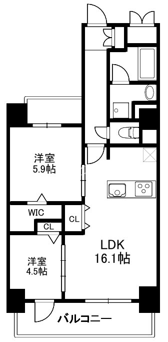 アライズ西院 間取り