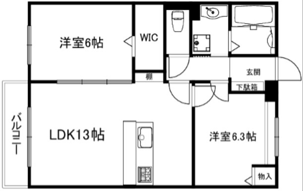 グランシャリオ西院 間取り