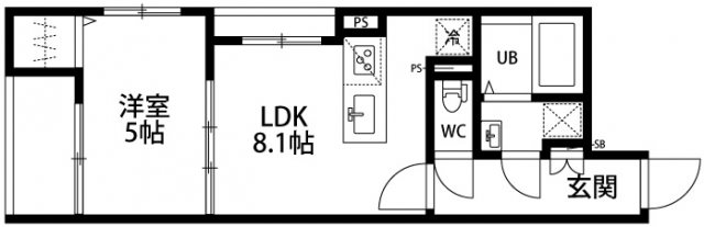メゾンドクレール西大路 間取り