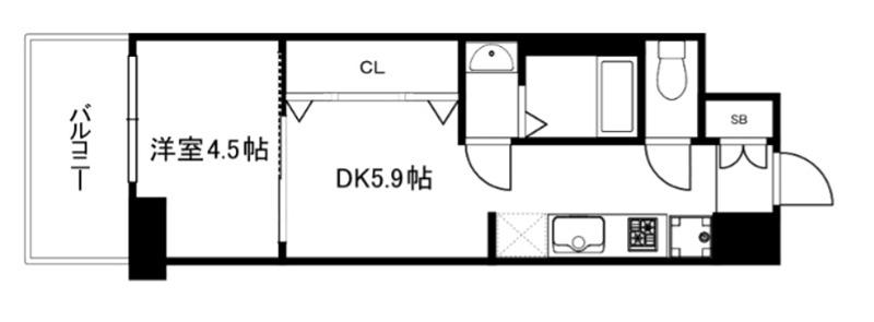 エステムコート京都梅小路公園 間取り