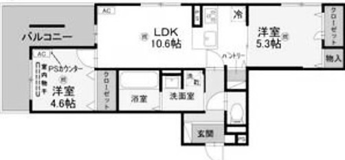 D-ROOM伏見駅前 間取り