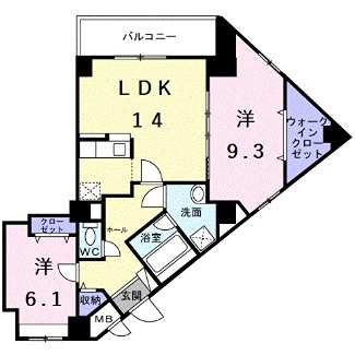 エスタプレイス 間取り