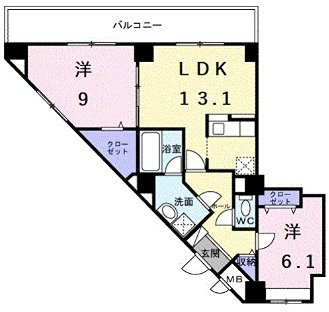 エスタプレイス 間取り