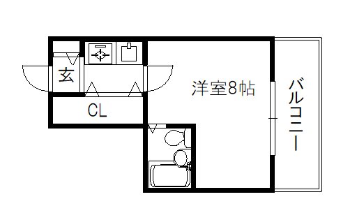 ヴィラエトワール西院 間取り