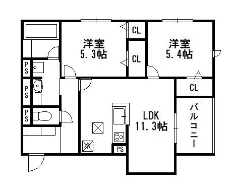 アメニティー・ノース 間取り