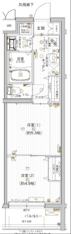 ARCOBALENO KYOTO NISIKYOGOKU 間取り