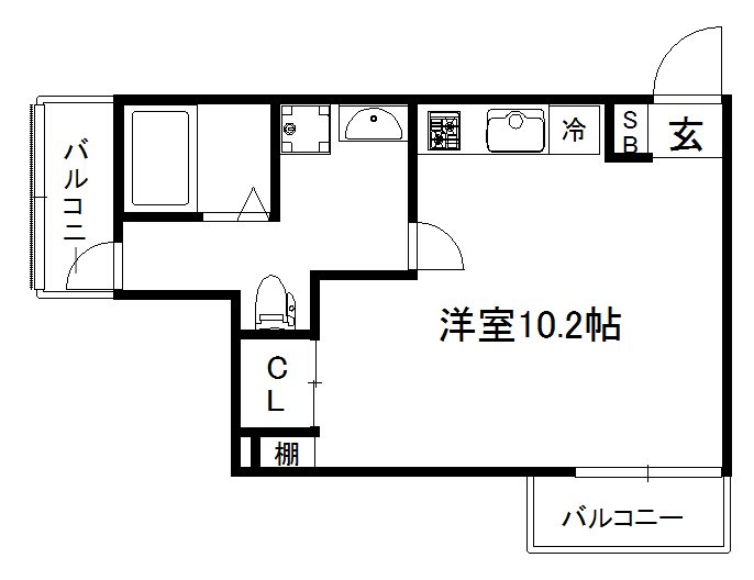 ミヤヴィ御所西 間取り