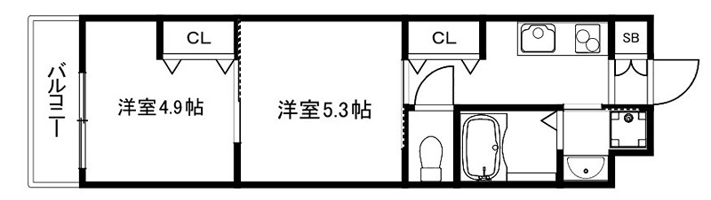 ARCOBALENO KYOTO NISIKYOGOKU 間取り