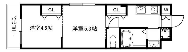 ARCOBALENO KYOTO NISIKYOGOKU 間取り