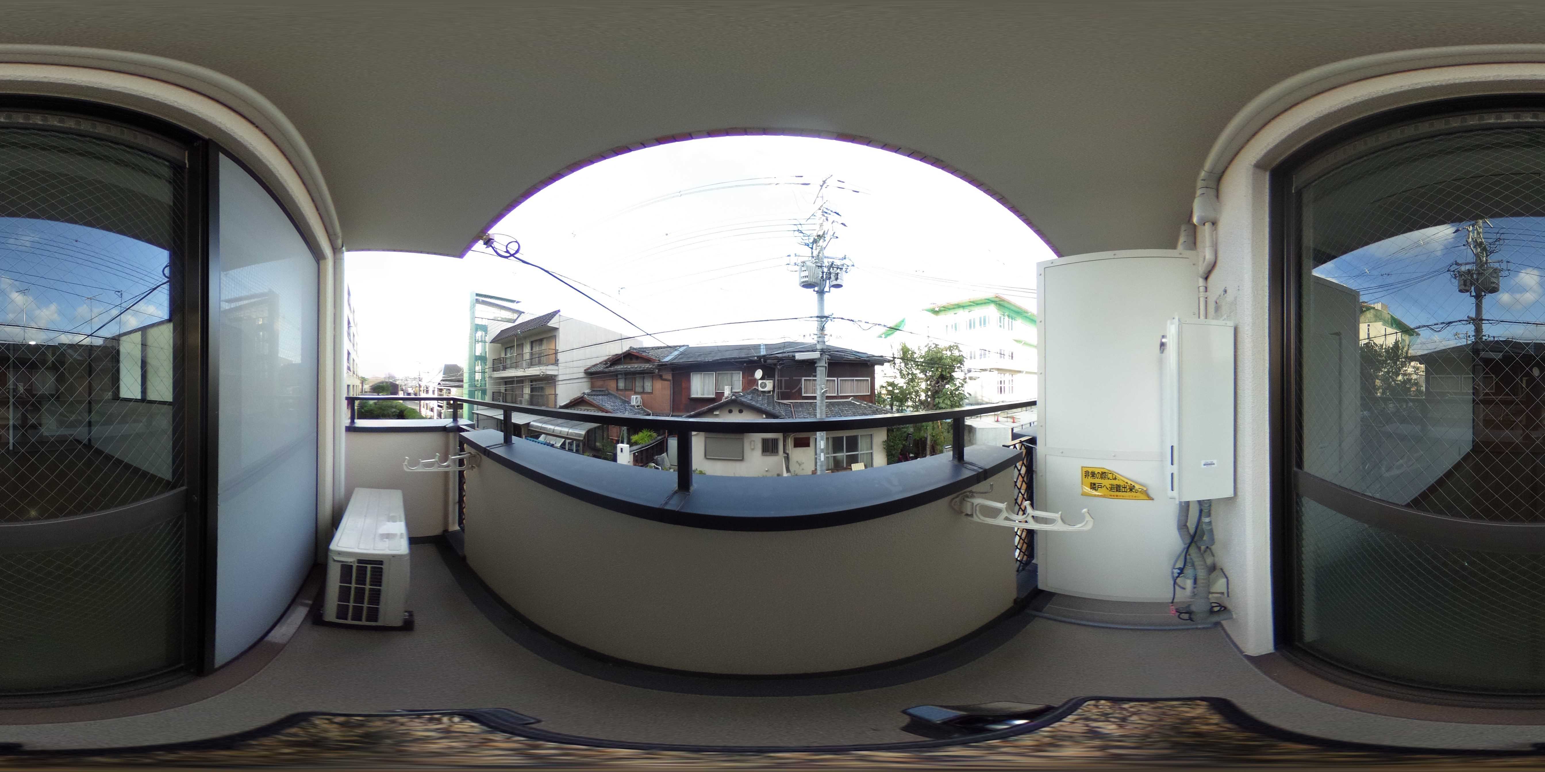 サンパティック聖護院 ベランダ