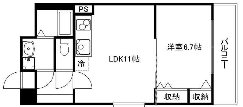 パレフルーヴ五条 間取り