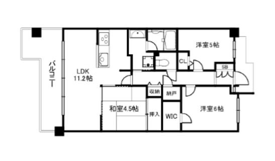 レスタージュ京都ウエストシティゲート 間取り