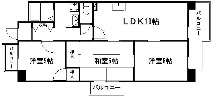サニークレスト祥山 間取り